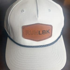 RUNLBK Soft Blue/Navy Patch Logo Richardson 5-Panel Classic Rope Cap