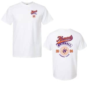 NOMADS BASEBALL Comfort Colors White