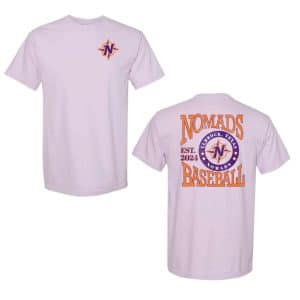 NOMADS BASEBALL Comfort Colors Orchid