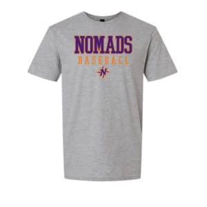 NOMADS BASEBALL Gildan Softstyle Sport Grey